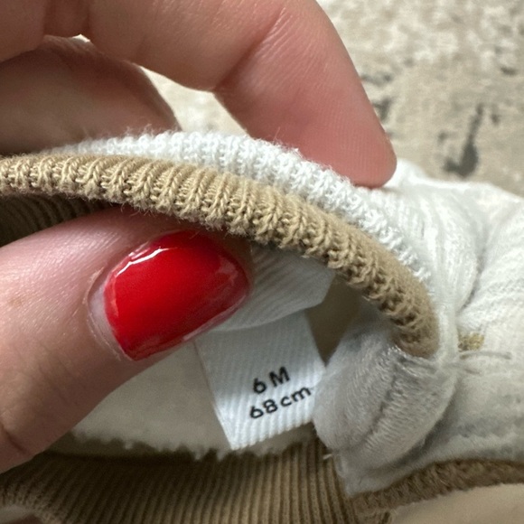 BURBERRY Girl's Fabbio Sweatshirt Dress w/ Logo Patches Size 6 Months - Picture 3 of 5